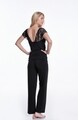 Pizsama hosszú nadrággal nőknek, Luisa Moretti, LMS-4036, 100% bambusz, fekete, 34/36 méret - S