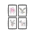 Lulu 4 darabos Kép szett, SET_039, 24x29 cm, műanyag