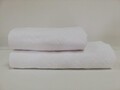 2 db Karo fürdőlepedő készlet, 50x90 / 70x140 cm, 100% pamut, fehér