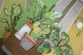 Konyhaszőnyeg, Olivo szőnyegek, szőnyegkirálynő 2, növények, 50 x 100 cm, 80% pamut, 20% poliészter, többszínű