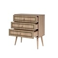 Comoda cu 3 sertare Trio 421, Vella, 80x40x90 cm, multicolor