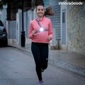 Safelt InnovaGoods Sport hám LED fényekkel , USB, szürke/fekete