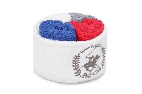 4 db-os Wash 11 törölközőszett, Beverly Hills Polo Club, 30x30 cm, pamut, többszínű