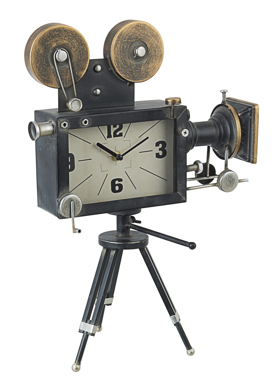 Charles Cinema Asztali óra, Bizzotto, 33x16x45 cm, acél