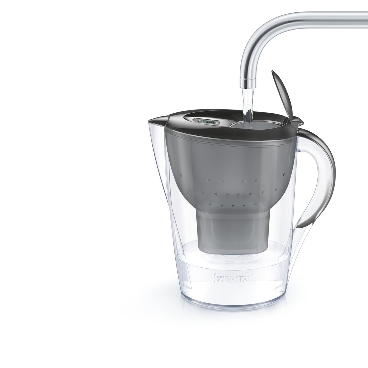 Brita Szűrőpohár, Marella XL MAXTRA +, Műanyag, 3,5 L, Grafit