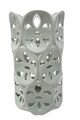 Petal Váza, Mauro Ferretti, Ø 14x25.5 cm, porcelán, szürke
