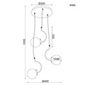 Csillár Aca Lighting kifinomult, 3xE27, 40W