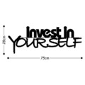 Invest In Yourself Fali dekoráció, Tanelorn, 75x28 cm, fém