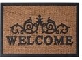 Welcome 1 Design bejárati szőnyegek, 60x40 cm, gumi és kókuszrost