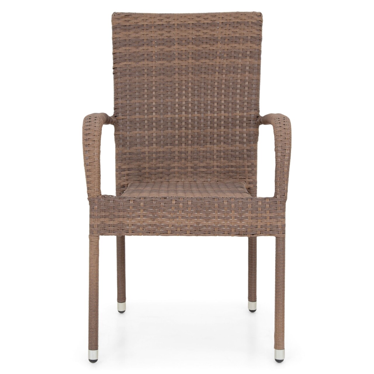 Egymásra helyezhető szék, 56.5 x 63 x 95 cm, acél, barna