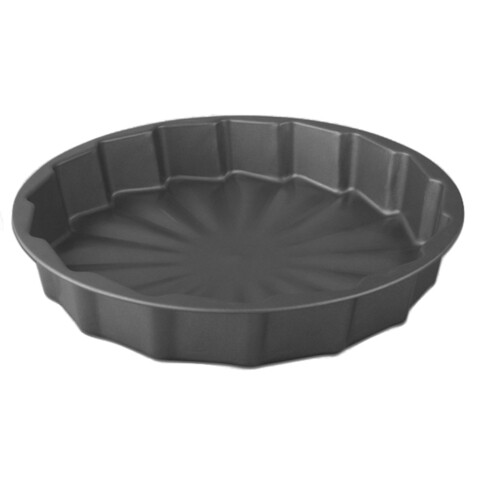 Muhler tepsi, MR-4007, tapadásmentes szénacél, Ø 30 cm, szürke