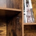 Alsó büfé, Vasagle, 80 x 30 x 80 cm, acél/PAL, rusztikus barna
