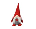Gnome w red hat Dísz, Decoris, 14x12x30 cm, poliészter, színes