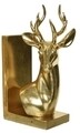 Deer Righ Könyvtámasz, Decoris, 8,5x13x25 cm, poliészter, arany