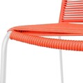 Antea Light Legs Kerti szék, 53 x 53 x 88 cm, acél/madzag, piros