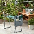 Situl InnovaGoods Összecsukható 3 az 1-ben kerti szék szerszámtáskával, 60x49x27.5 cm, vas/ Oxford anyag