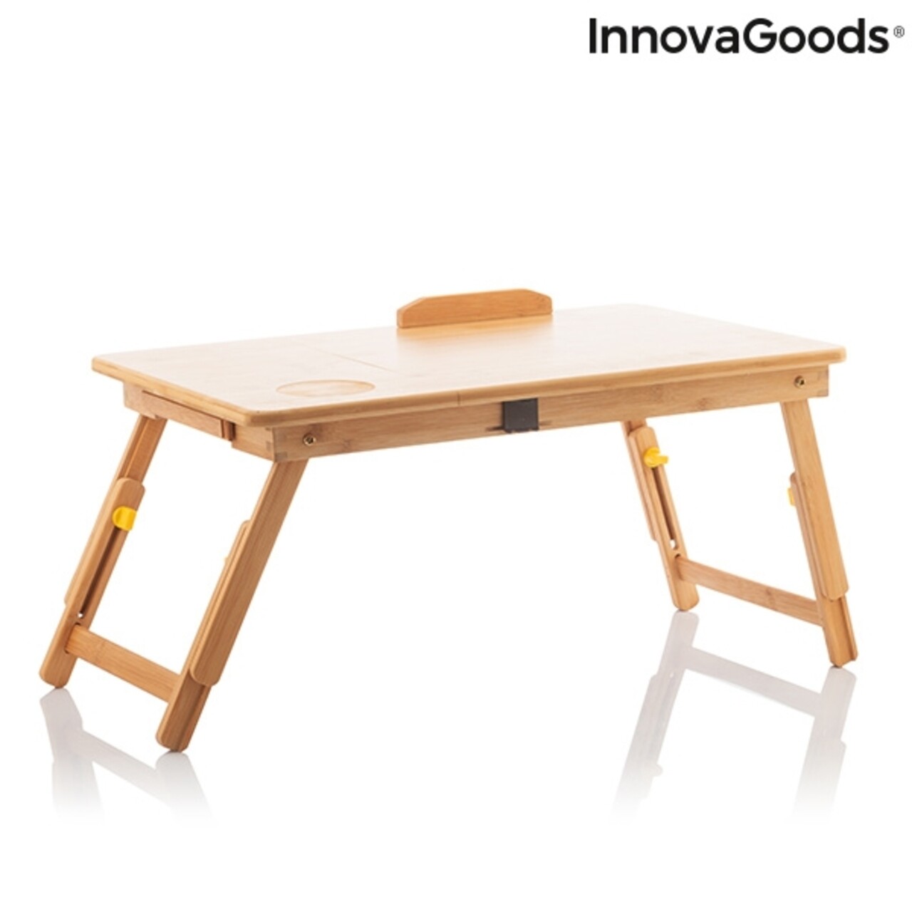 Lapwood InnovaGoods Bambusz összecsukható Asztal, 53,5x4,5x34 Cm