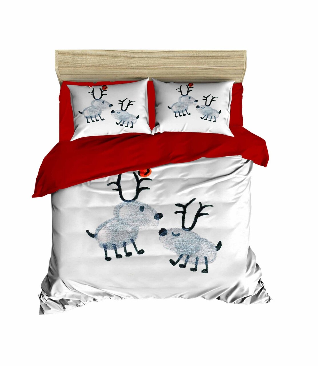 Xmas-440 dupla ágynemű, Pearl Home, 3 darab, pamut keverék, többszínű