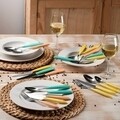 Grancucina Yellow evőeszközkészlet, Tognana Porcellane, 24 részes, rozsdamentes acél, sárga