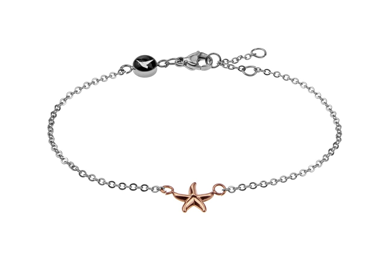Karkötő, Emily Westwood, ezüst / rózsaarany csillag, rozsdamentes acél, ezüst / arany
