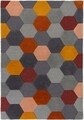 Homeycomb Bedora szőnyeg, 200x300 cm, 100% gyapjú, sokszínű, kézzel készített