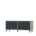 Bufet Silver, Ametti, 160 x 42 x 75 cm, oak/antracit