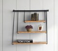 Zihon Fali polc, Kalune Design, 60x20x63.5 cm, barna