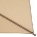 Calpe Téglalap alakú napernyő forgókarral, L.200 l.300 H.259 cm, alumínium, pezsgőszín/bézs