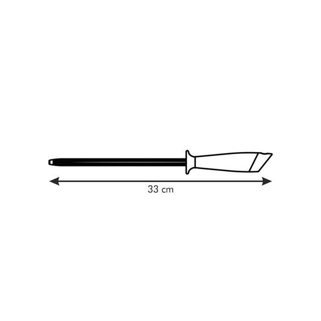 Azza, Tescoma Késpenge, 20 Cm, Rozsdamentes Acél/műanyag, Fekete