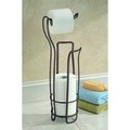 Axis WC papír tartó, iDesign, 20,5x16,5x62 cm, acél, bronz