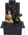 Buddha left Dísz kút, 21.5x18x30 cm, poliszton, fekete