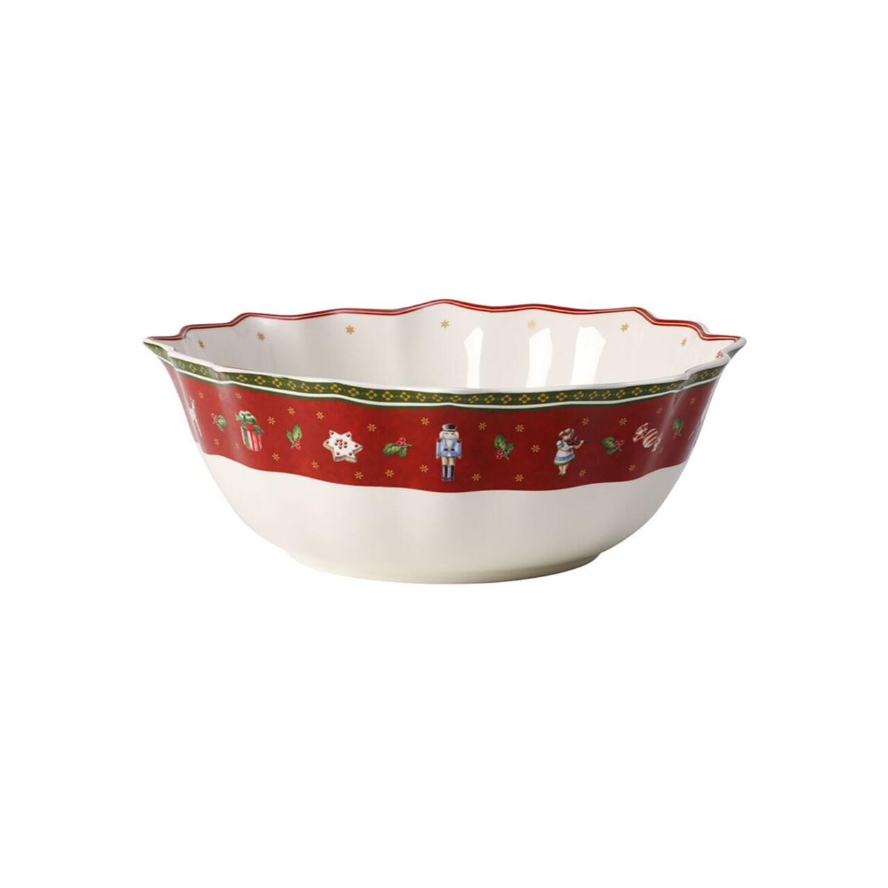 Piros-fehér porcelán tál - Villeroy & Boch