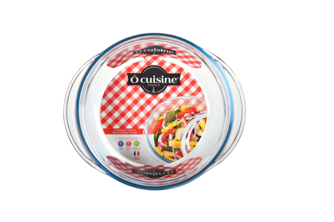 Ocuisine Hőálló Sütőedény, 2.3 L, üveg