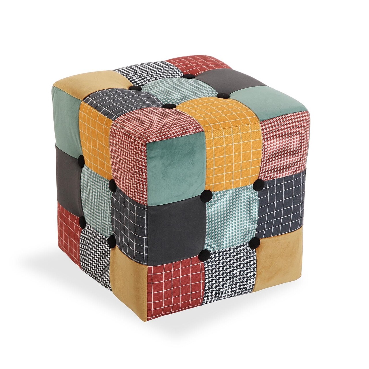 Versa cube greton zsámoly, 35x35x35 cm, pamut