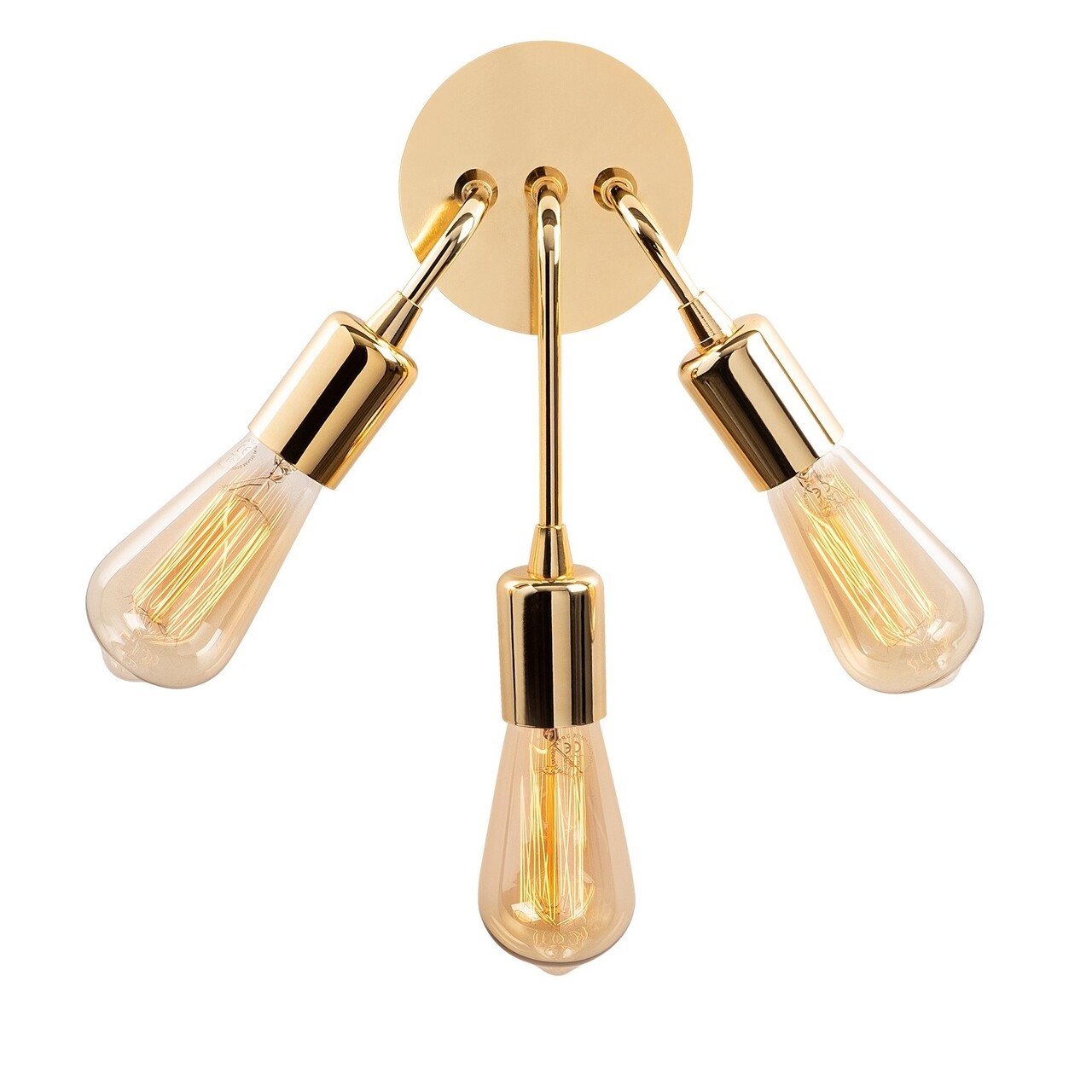 Harput N-1337 Fali lámpa, Noor, 22 x 28 cm, 3 x E27, 100W, aranyszín