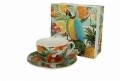 Ara Csésze kistányérral, Duo, 250 ml, porcelán, sokszínű