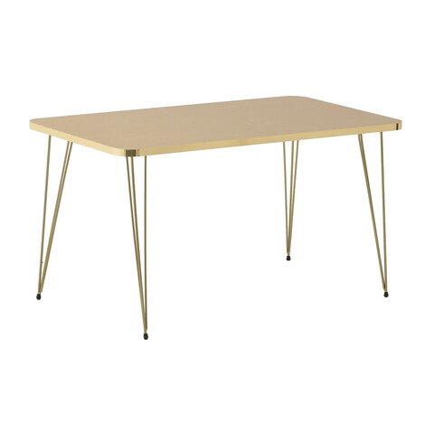 Natural Golden dohányzóasztal, InArt, 90x49x50 cm, vas / MDF