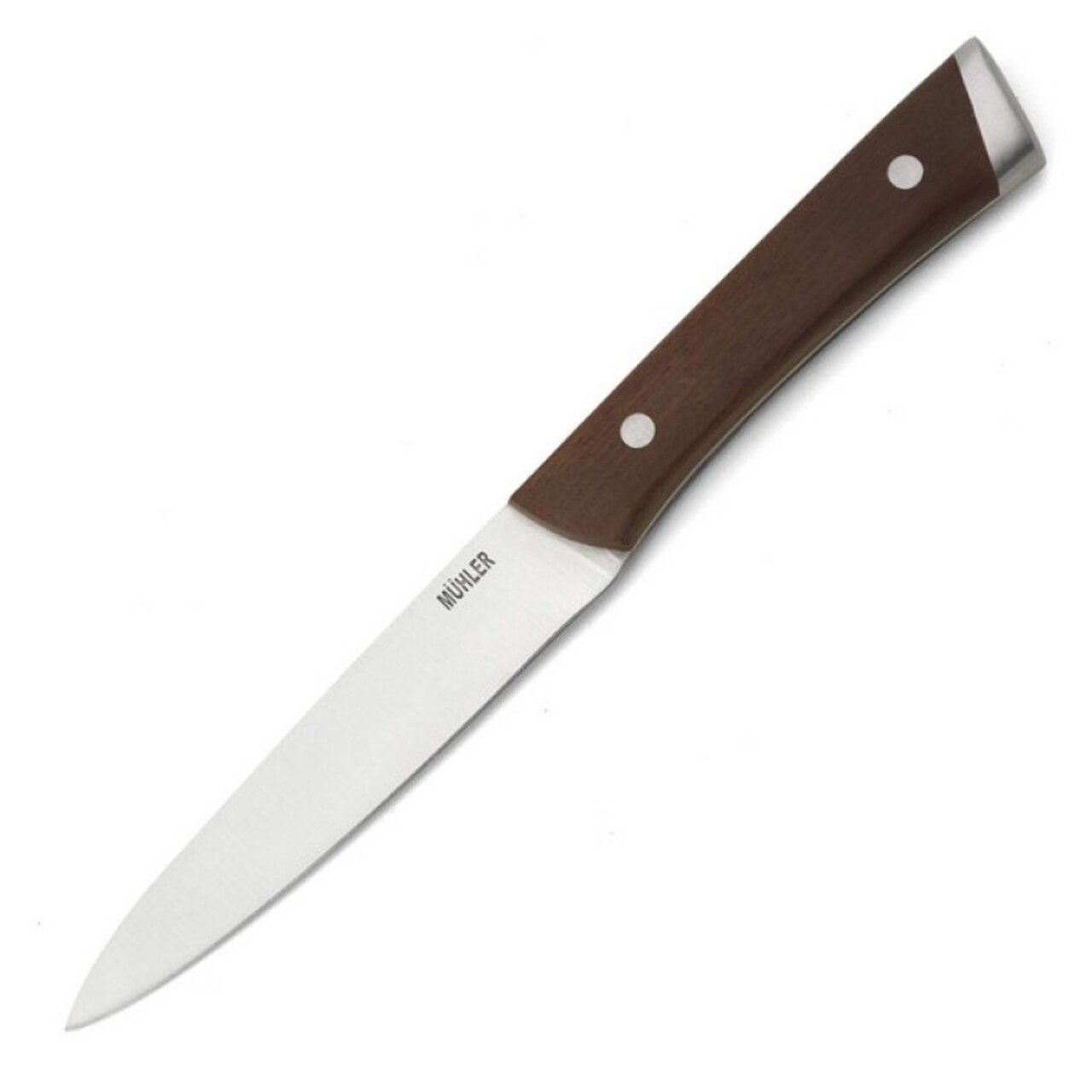 Muhler használati kés, MR-25013SS, 13 cm, rozsdamentes acél / kőris fa