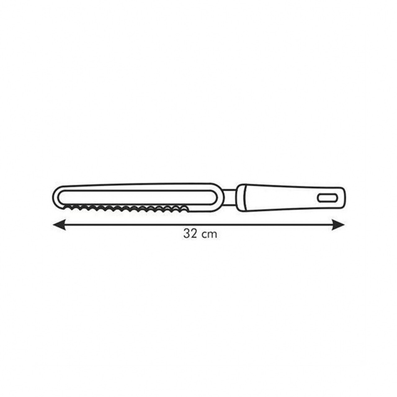 Delicia Krém Spatula, Tescoma, 32 X 3 Cm, Műanyag / Nejlon / Rozsdamentes Acél, Bézs / Sárga