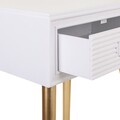 White Gold Éjjeliszekrény, Creaciones Meng, 47x39x67 cm, MDF