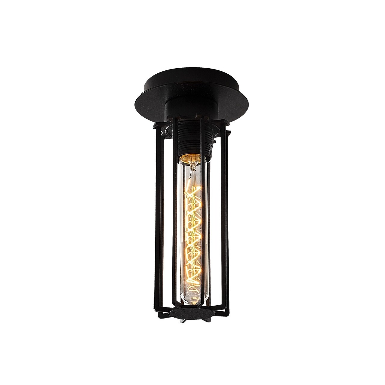 Likya N-1015, Noor Mennyezeti lámpa, 12 x 25 cm, 1 x E27, 100W, fekete