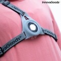 Safelt InnovaGoods Sport hám LED fényekkel , USB, szürke/fekete