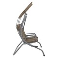 Segars Kétszemélyes hinta, 170 x 132 x 170 cm, acél, szürke/barna
