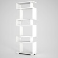 Blok Könyvszekrény, Woody Fashion, 60x19.5x165 cm, fehér