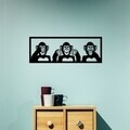 Three Monkeys - M Fali dekoráció, Tanelorn, 70x25 cm, fém