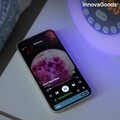 Ébresztőóra hangszóróval és napfelkelte effektussal, Slockar InnovaGoods, Bluetooth, USB, RGB, 16x16 cm, 16x16 cm