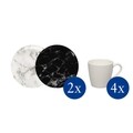 8 részes kávéskészlet, mint a Villeroy & Boch, Marmory, prémium porcelán