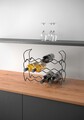 Metaltex 3 Állvány 12 db Borospalacknak, Lava TouchTherm, 45 x 15 x 15 cm, fém