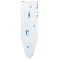 Vasalódeszka huzat, Brabantia, Ice Water, 45 x 124 cm, 2 mm hab, pamut, fehér / kék