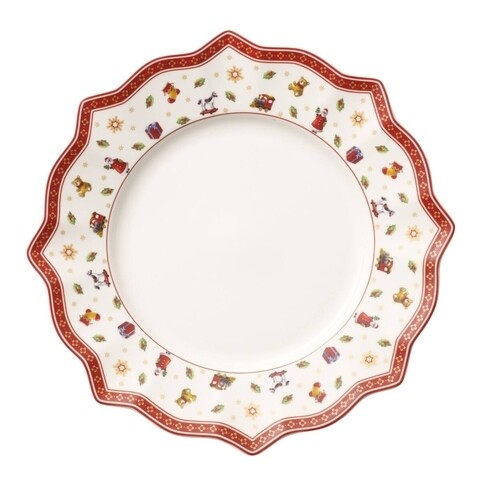 Villeroy & Boch Lapostányér, Toy's Delight White, 29 cm, prémium porcelán